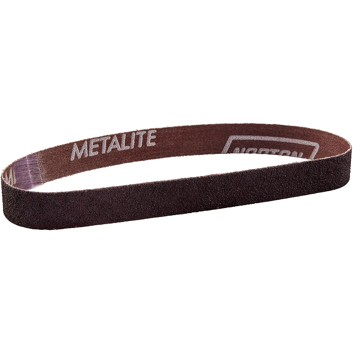 Metalite® Cloth File Sanding Belt, 3/4" W x 20-1/2" L, Aluminum Oxide, 100 Grit