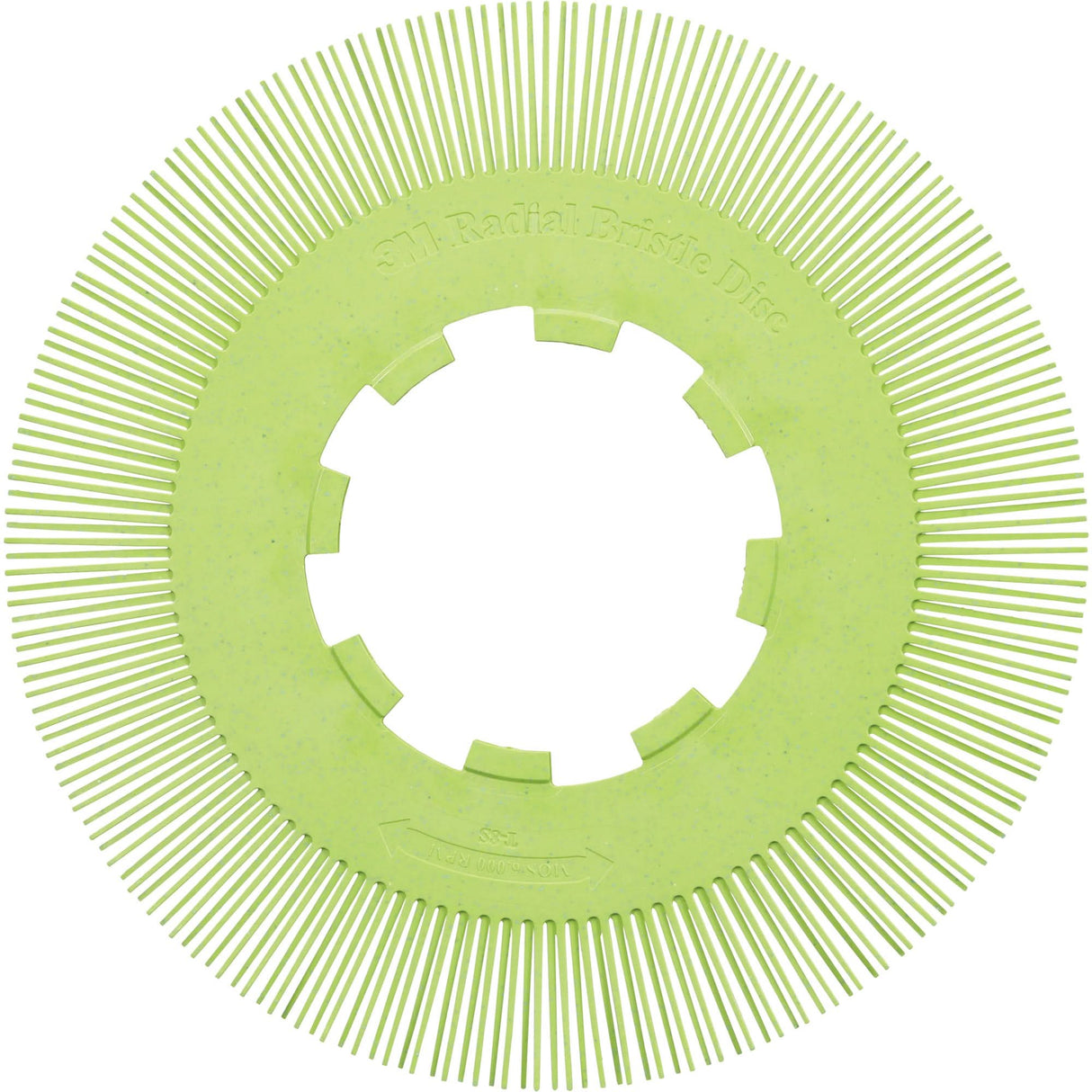 Scotch-Brite™ Type S Precision Radial Bristle Brush PN-RB without Adapter, Ceramic, 50+ Grit, 8" Dia.