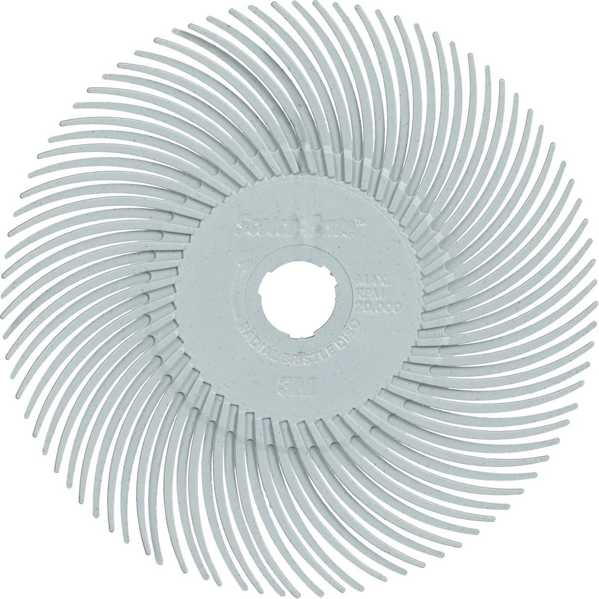 Scotch-Brite™ Type C Precision Radial Bristle Brush PN-RB, Ceramic, 120+ Grit, 3" Dia.