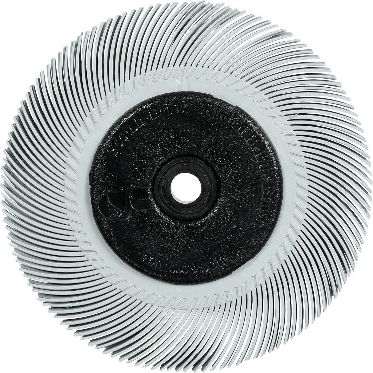 Scotch-Brite™ Type C Precision Radial Bristle Brush PN-RB with Adapter, Ceramic, 120+ Grit, 6" Dia.