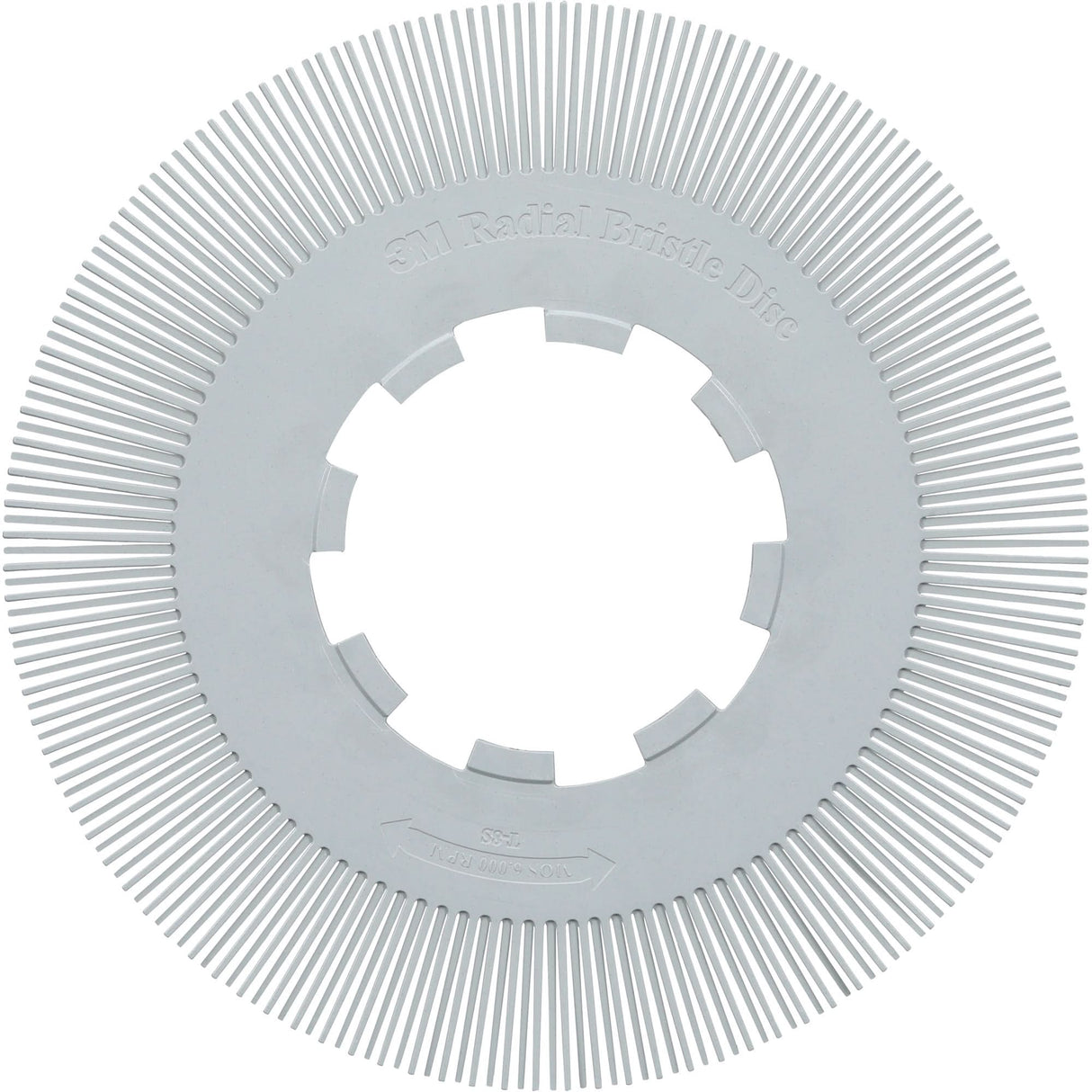 Scotch-Brite™ Type S Precision Radial Bristle Brush PN-RB without Adapter, Ceramic, 120+ Grit, 8" Dia.