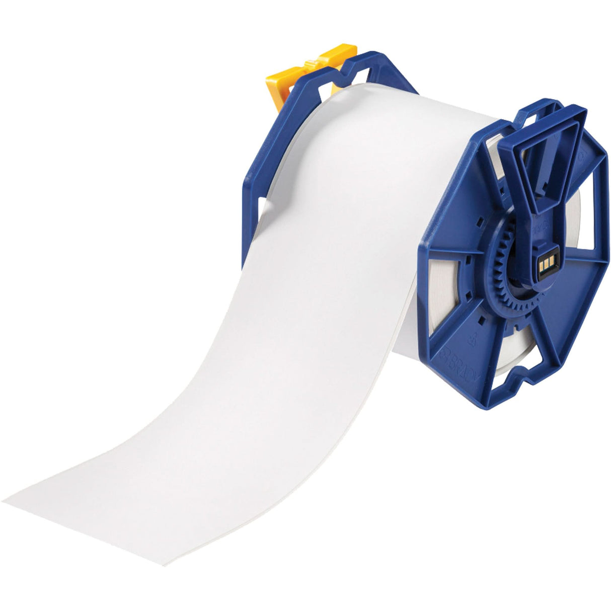 UL Approved Permanent Adhesive Label Tape, Polyester, White, 4" Width