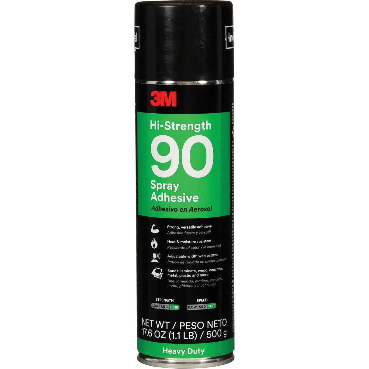 90 High Strength Adhesive, Clear, Aerosol Can