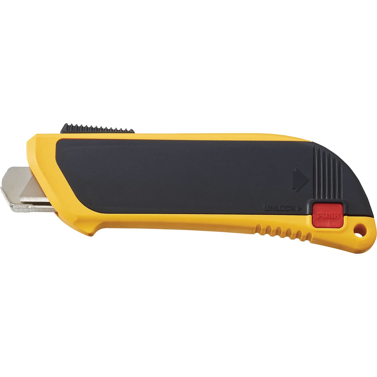 Automatic Self-Retracting Safety Knife with Guard, 10 mm, Carbon Steel, Heavy-Duty, Plastic Handle