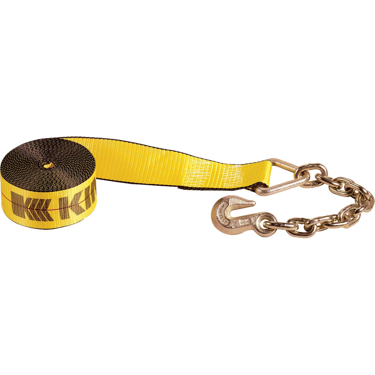 Winch Straps, Chain Anchor, 3" W x 30' L, 5400 lbs. (2450 kg) Working Load Limit