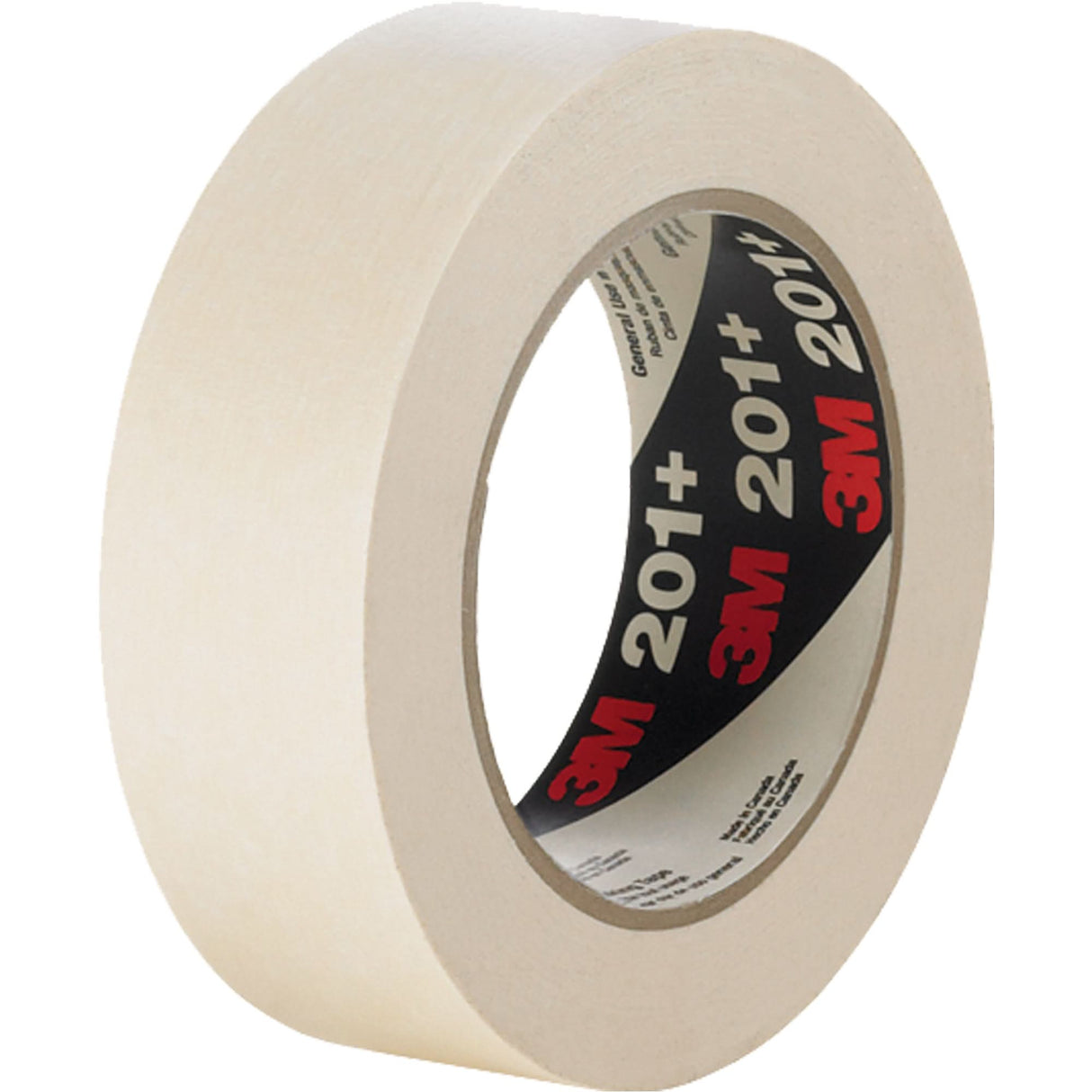 201+ General Use Masking Tape, 36 mm (1-1/2") x 55 m (180'), Tan