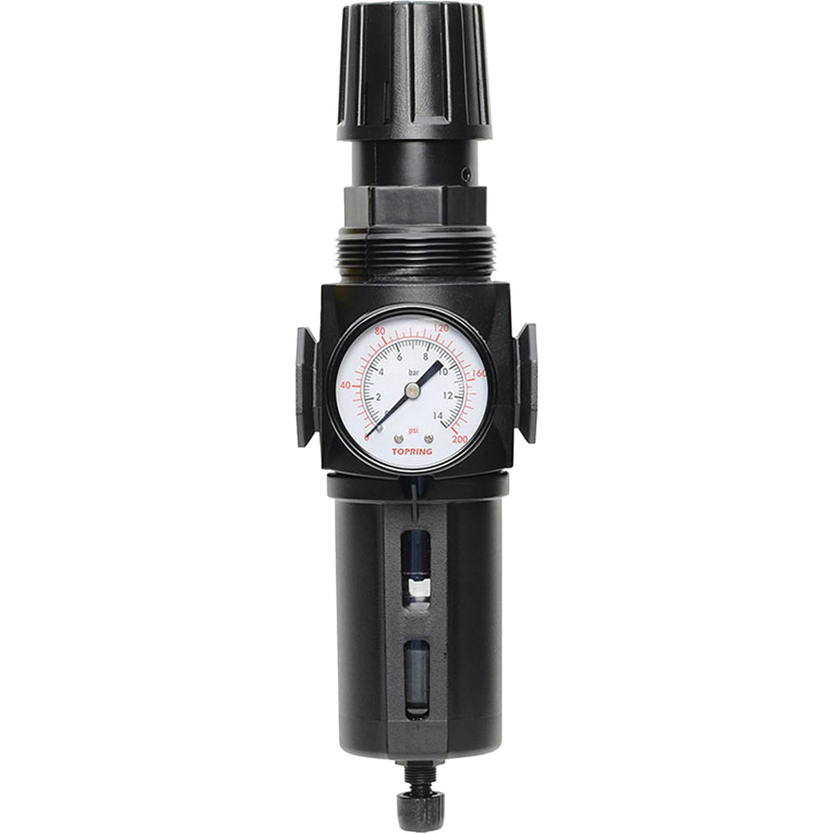 Manual Drain Filter/Regulator with Standard Bowl Modulair 300, 1/4" NPT, 150 PSI, 5.1 fl. oz. Capacity
