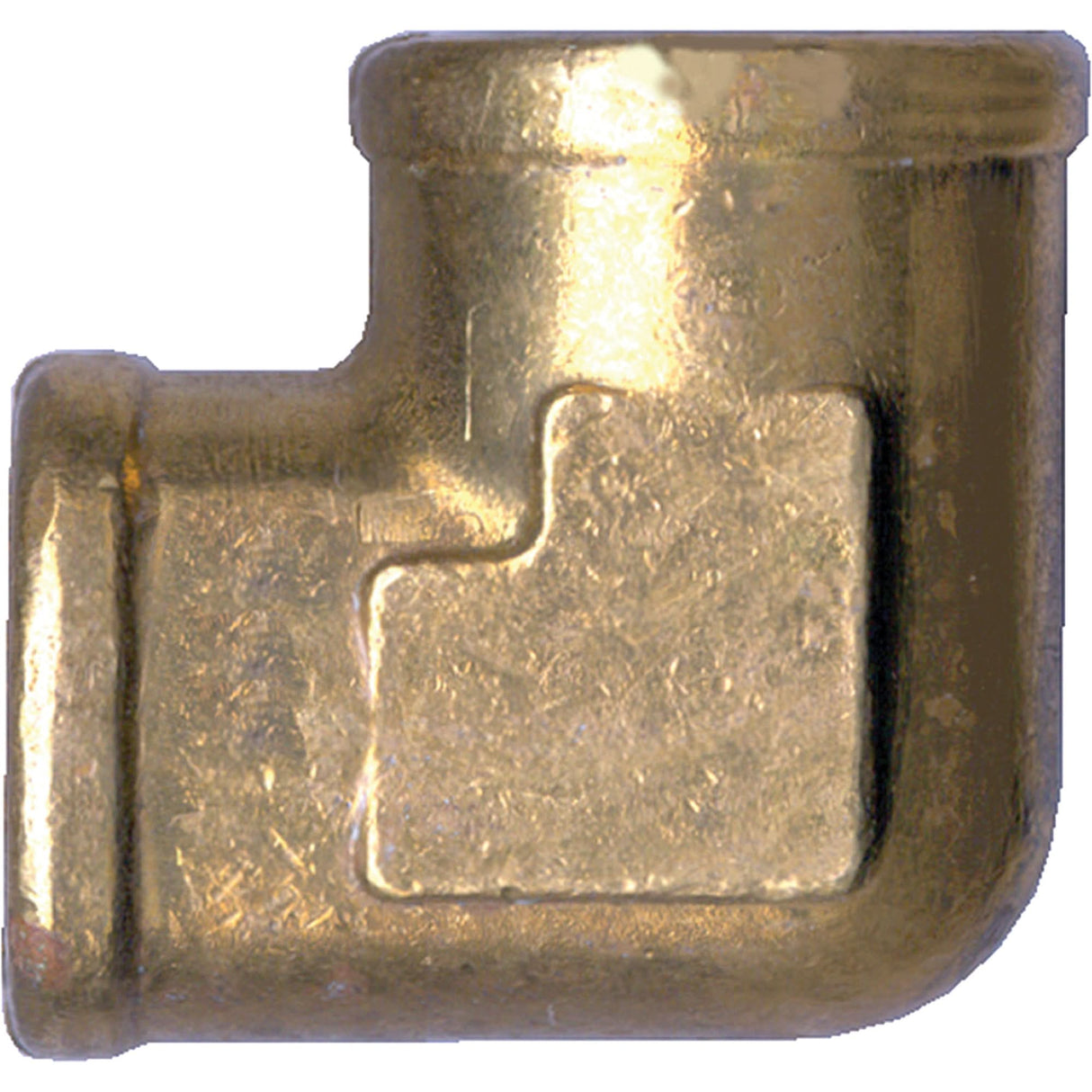 Forged 90° Elbow Pipe Fitting, FPT, Brass, 3/4"