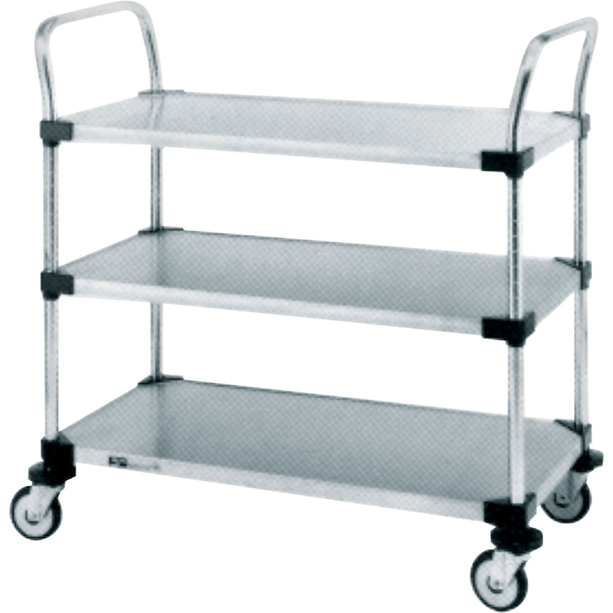 Standard-Duty Utility Carts, 2 Tiers, 18" W x 39" H x 30" D, 500 lbs. Capacity