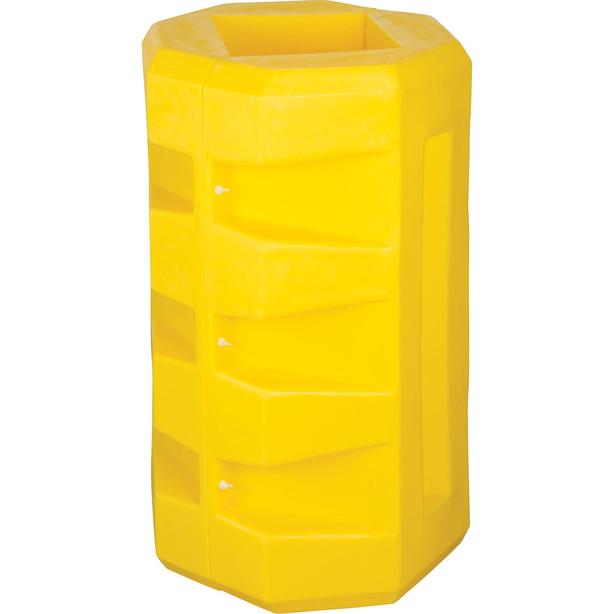 Column Protectors, 14" x 14" Inside Opening, 31" L x 31" W x 42" H, Yellow