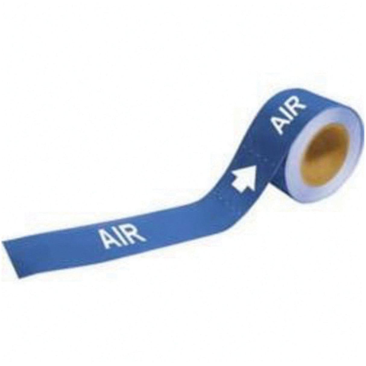 "Air" Directional Pipe Markers, Self-Adhesive, 1" H x 8" W, White on Blue