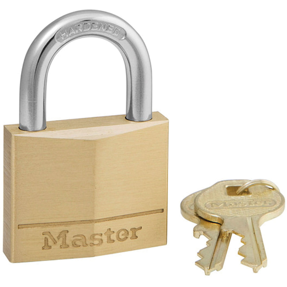 Padlock, Keyed Different, Solid Brass, 1-9/16" Width