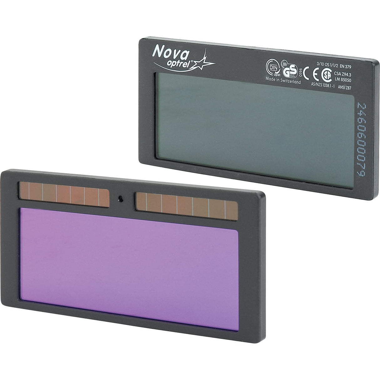 Nova Auto-Darkening Filters, 2" W x 4-1/4" H Viewing Area, For Use With nova