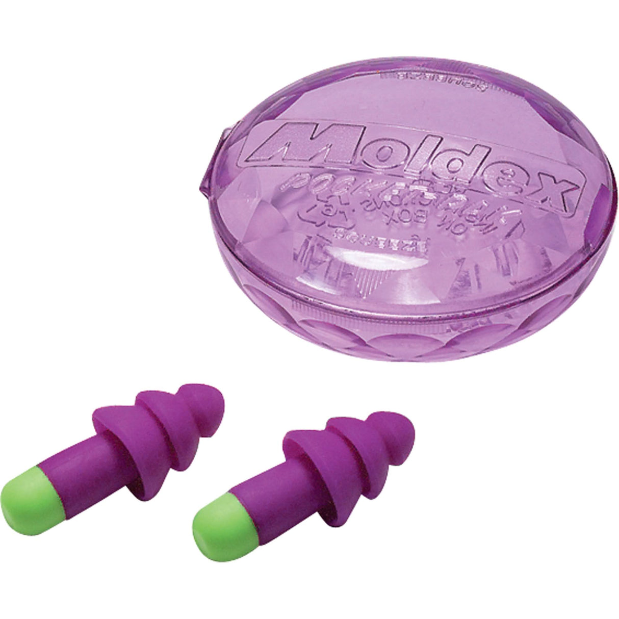 Rockets® Reusable Earplugs, Uncorded, Bulk - Plastic Case, 27 dB NRR, One-Size