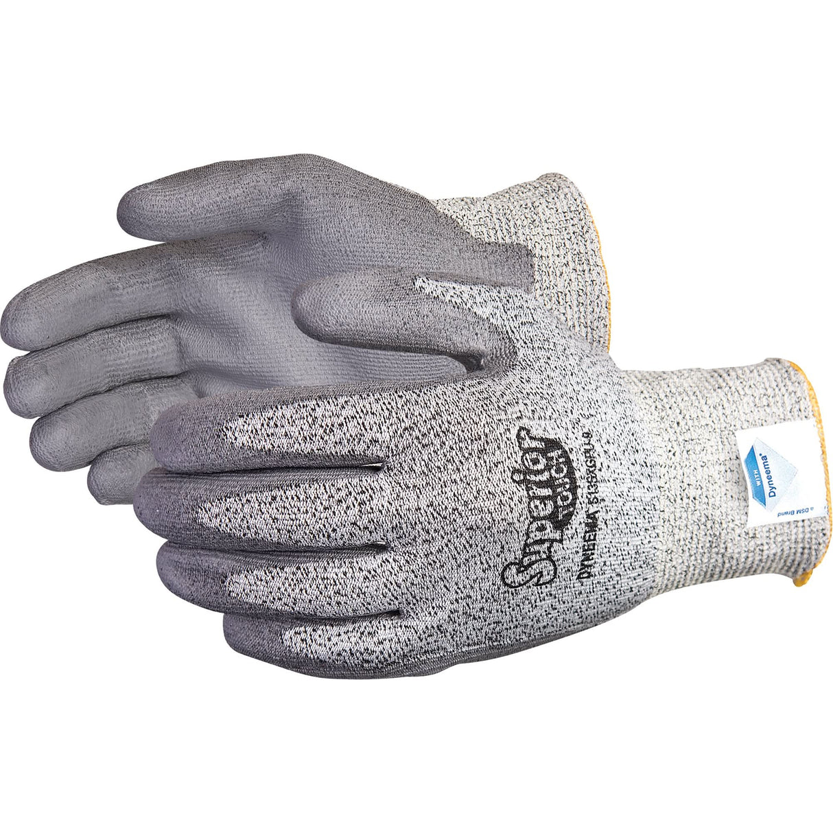 Superior Touch® Coated Gloves, Size Medium/8, 13 Gauge, Polyurethane Coated, Dyneema® Shell, ANSI/ISEA 105 Level 2