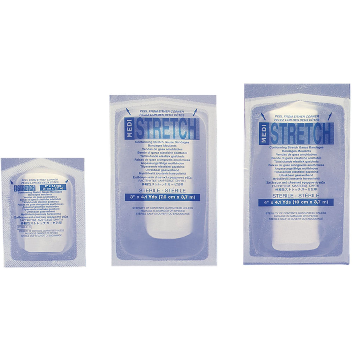 Conforming Stretch Bandages, Cut to Size L x 2" W, Class 1