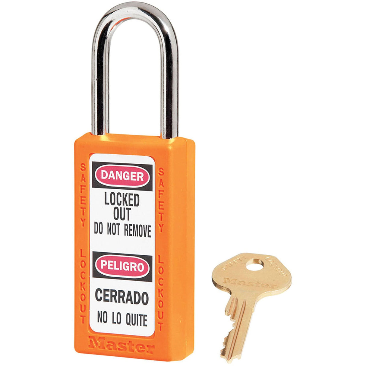 411 Series Zenex™ Padlocks - Set of Twelve, Safety Padlock, Keyed Alike, Thermoplastic, 1-1/2" Width