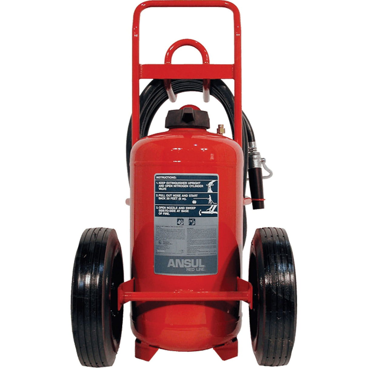 Red Line® Wheeled Fire Extinguishers, BC, 150 lbs. Capacity