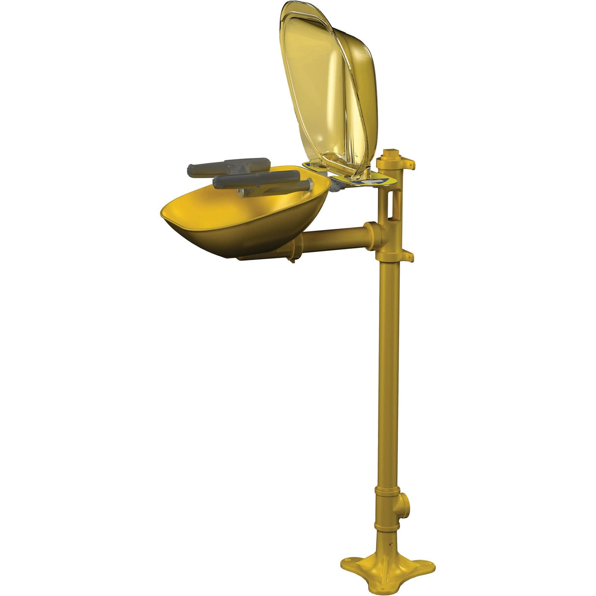 Halo™ Face/Eyewash Stations, Pedestal Installation, Plastic Bowl
