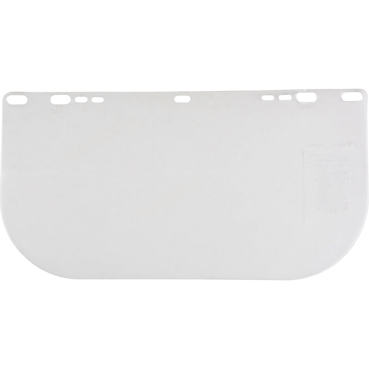 F20 Clear Flat Faceshield, Polycarbonate, Clear Tint