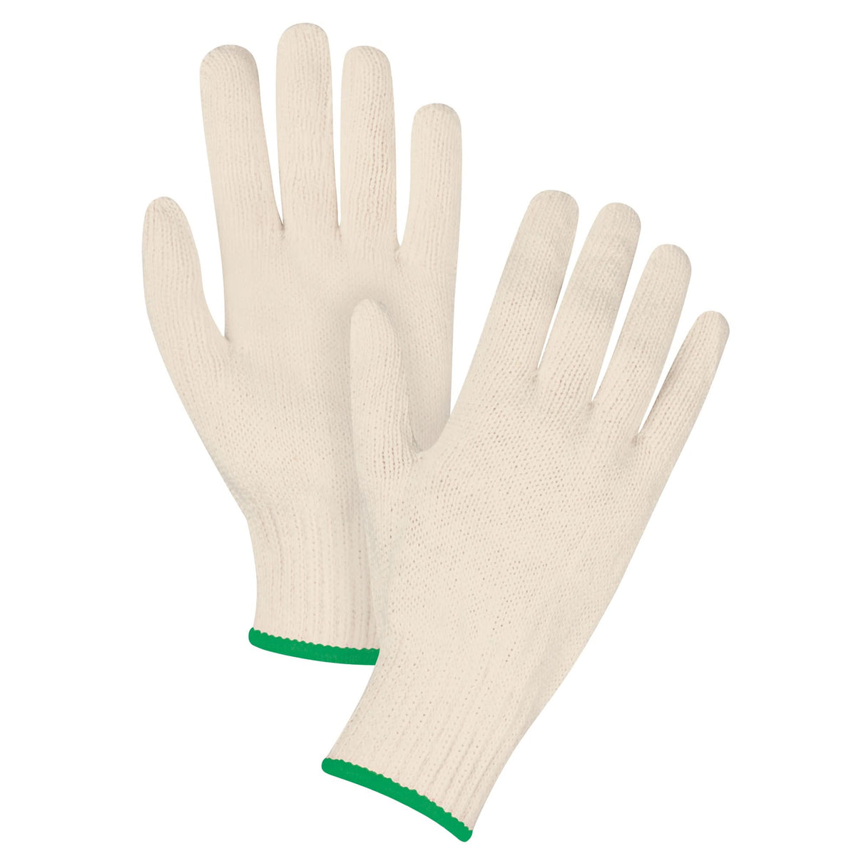 Heavyweight String Knit Gloves, Poly/Cotton, 7 Gauge, Medium