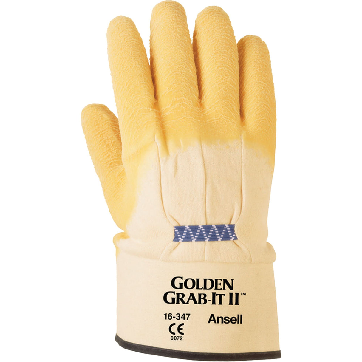 Golden Grab-It® II Gloves, 10/X-Large, Rubber Latex Coating, 13 Gauge, Nylon Shell