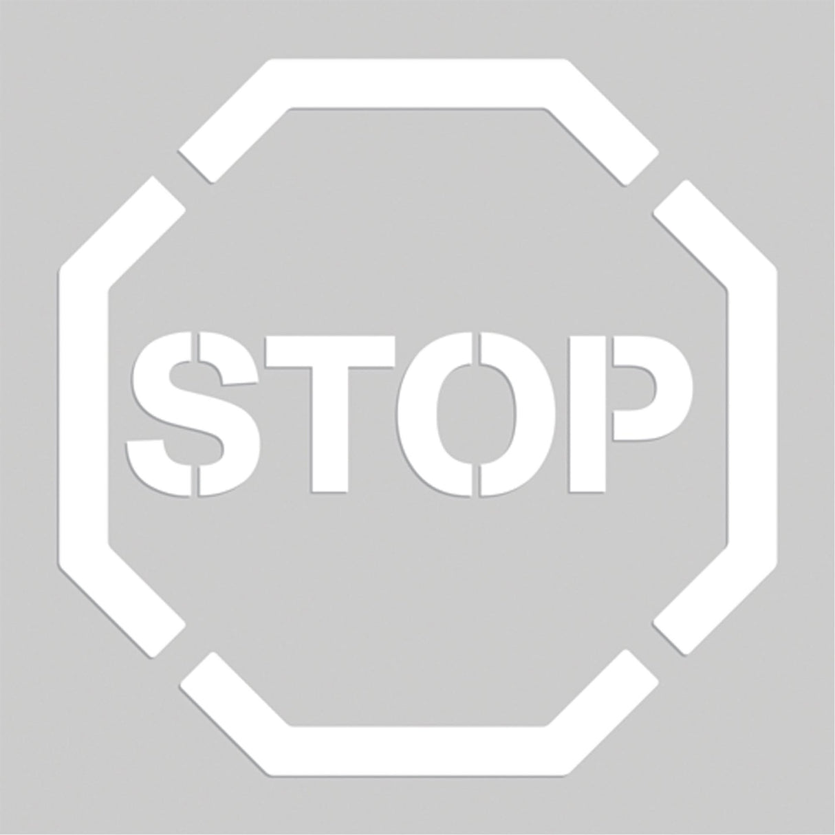 Floor Marking Stencils - Stop, Pictogram, 20" x 20"