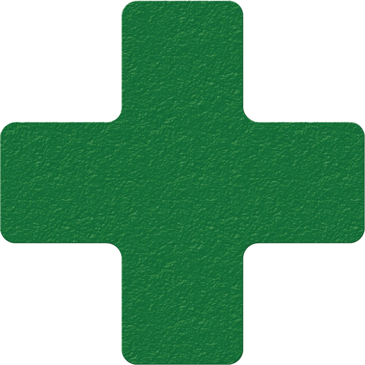 Lean 5S Manufacturing Markers, Cross, 6" L x 6" W, Green, Vinyl