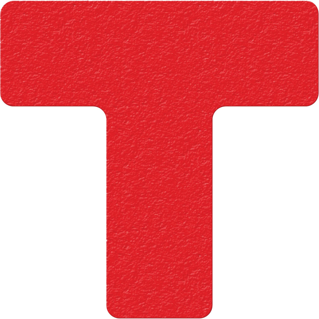 Lean 5S Manufacturing Markers, T, 6" L x 6" W, Red, Vinyl