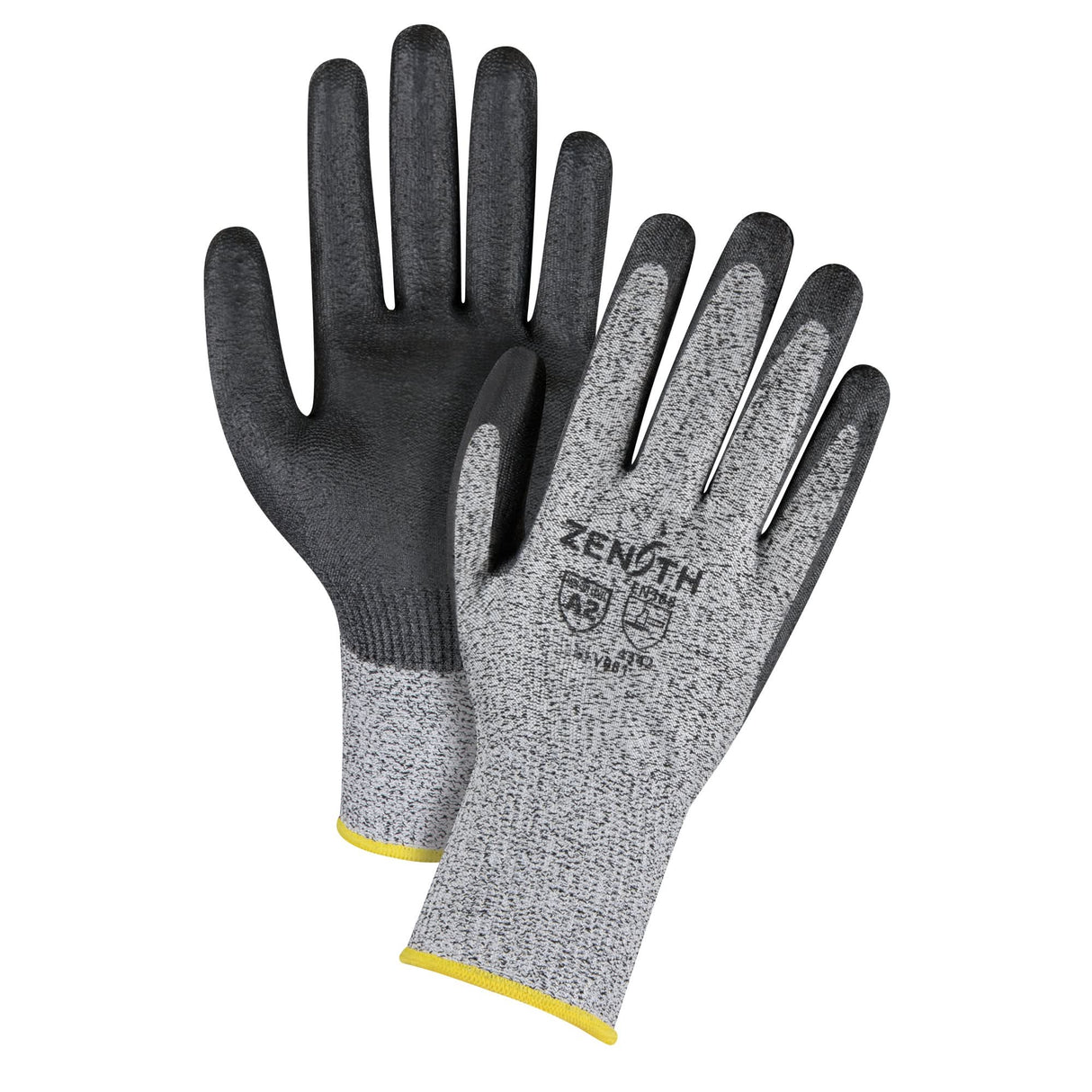 Seamless Stretch Cut-Resistant Gloves, Size Large/9, 13 Gauge, Polyurethane Coated, HPPE Shell, ANSI/ISEA 105 Level 2/EN 388 Level 3