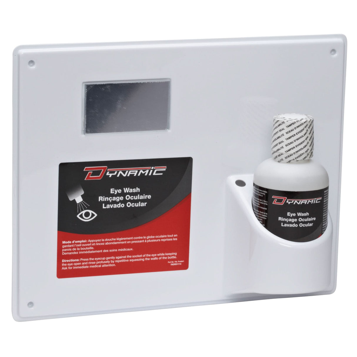 Dynamic™ Eyewash Station with Isotonic Solution, Single