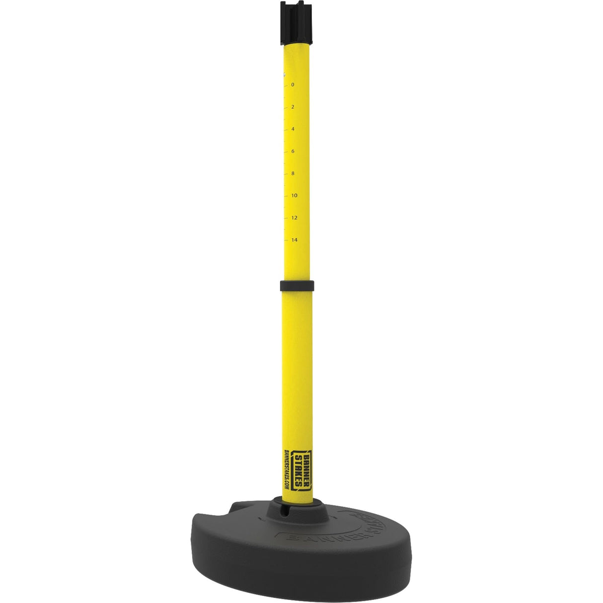 PLUS Barrier Post Set Receiver, 42" High, Yellow