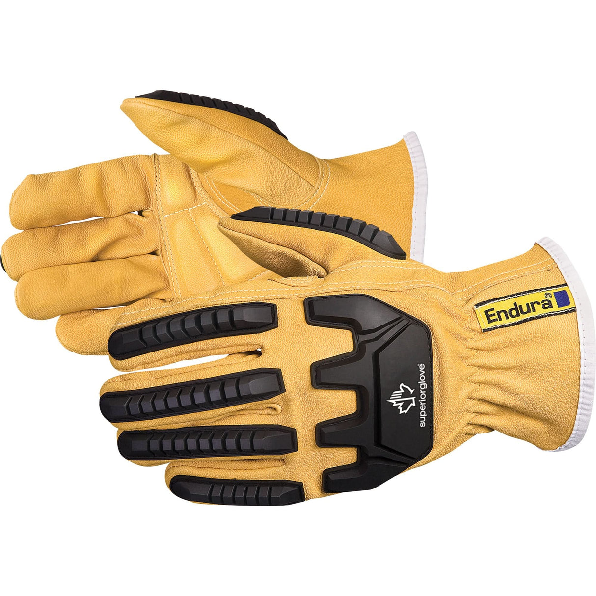 Endura® Anti-Impact Driver's Gloves, X-Small, Grain Goatskin Palm, Kevlar® Inner Lining