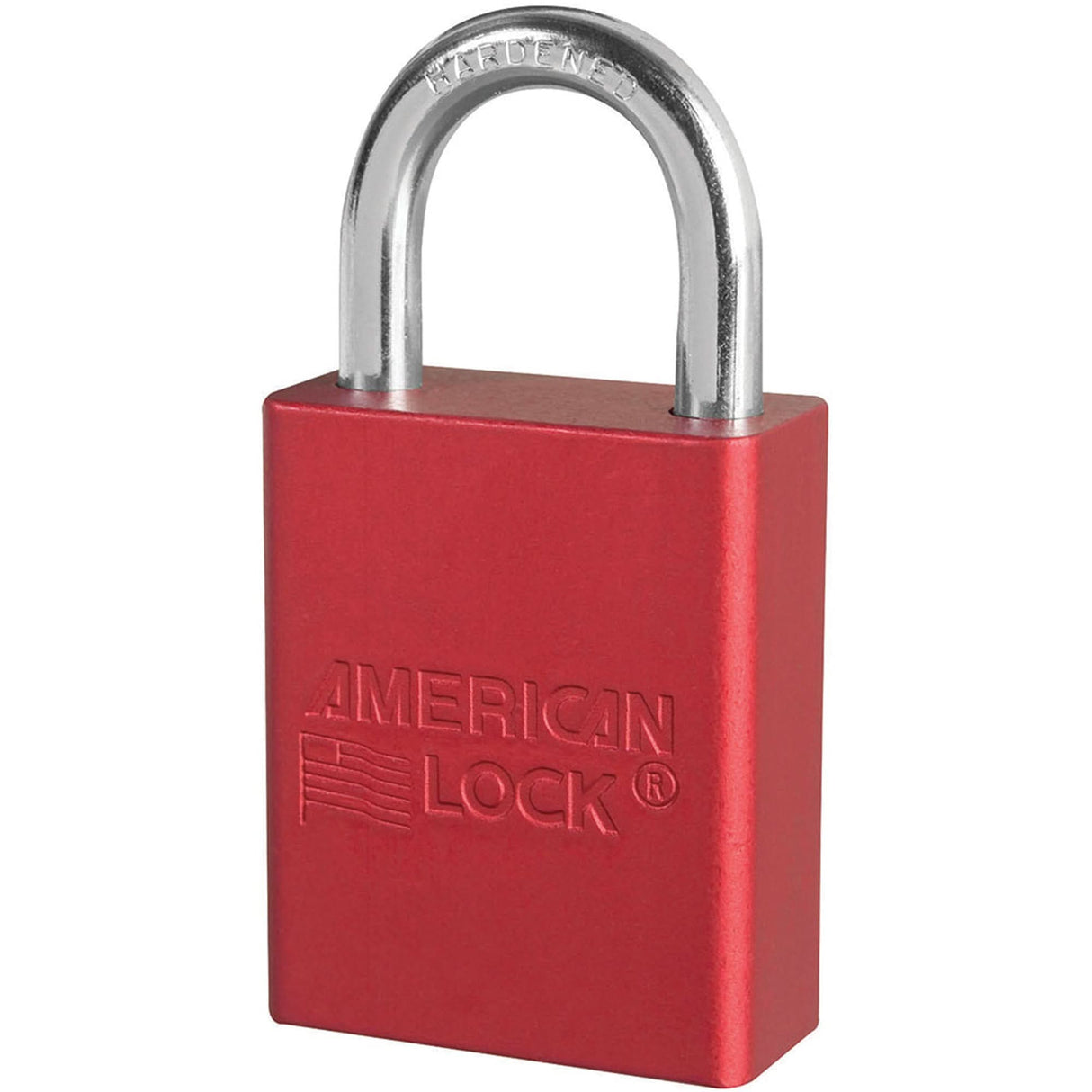 1105 Series Padlock, Safety Padlock, Keyed Different, Aluminum, 1-1/2" Width