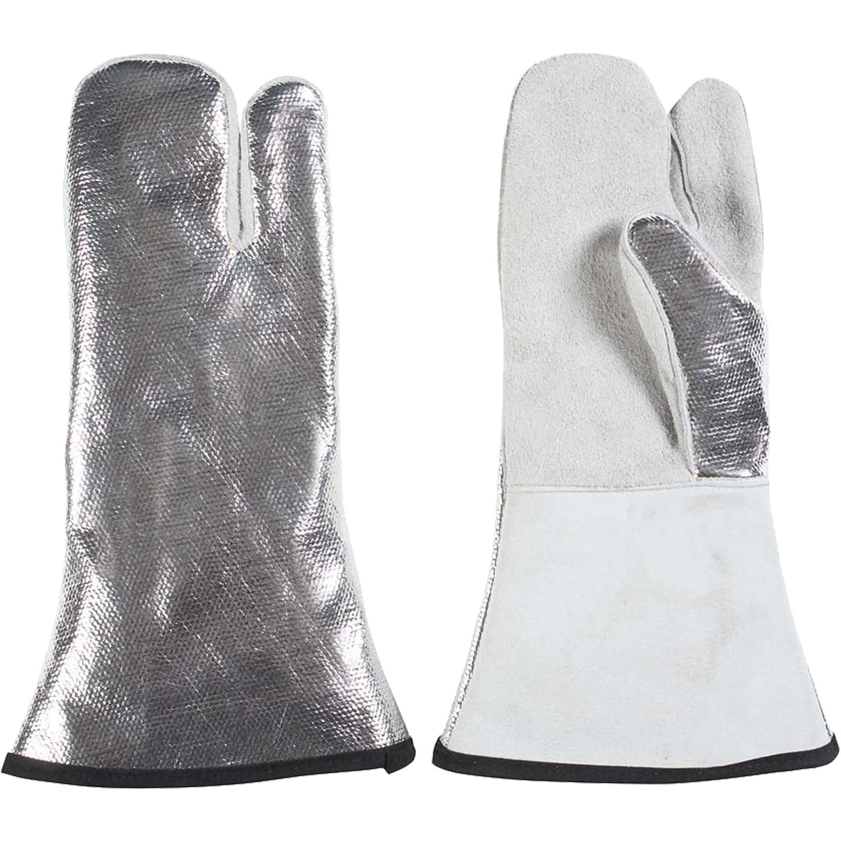 One Finger Heat Resistant Mitt, Aluminized/Kevlar®/Leather, One Size, Protects Up To 650°F (343°C)