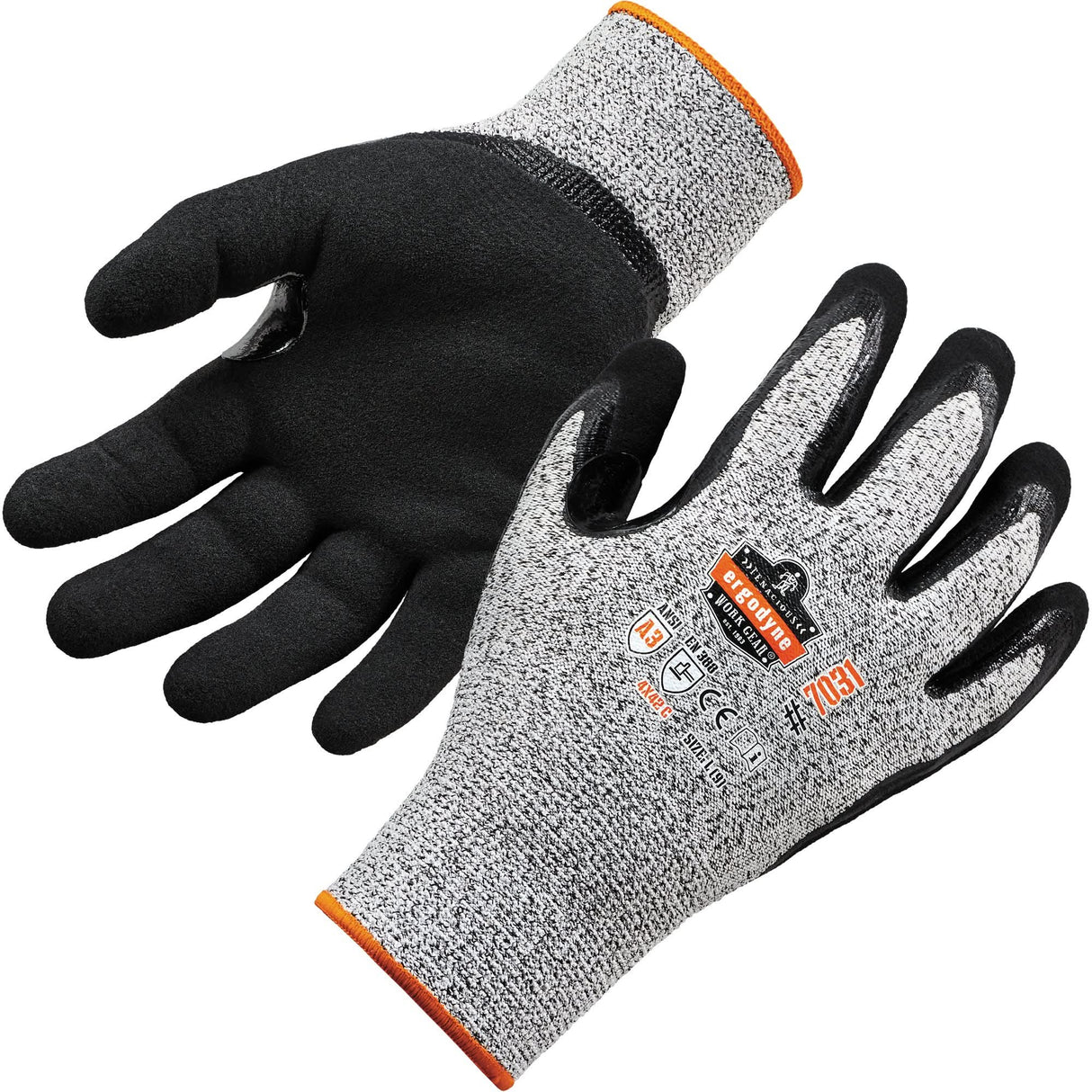 ProFlex® Extra-Strength Cut Resistant Gloves, Size Small, 13 Gauge, Nitrile Coated, HPPE Shell, ASTM ANSI Level A3