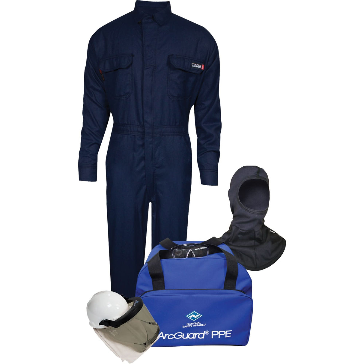 Tecgen Large FR Coverall Kit, 8 cal/cm²