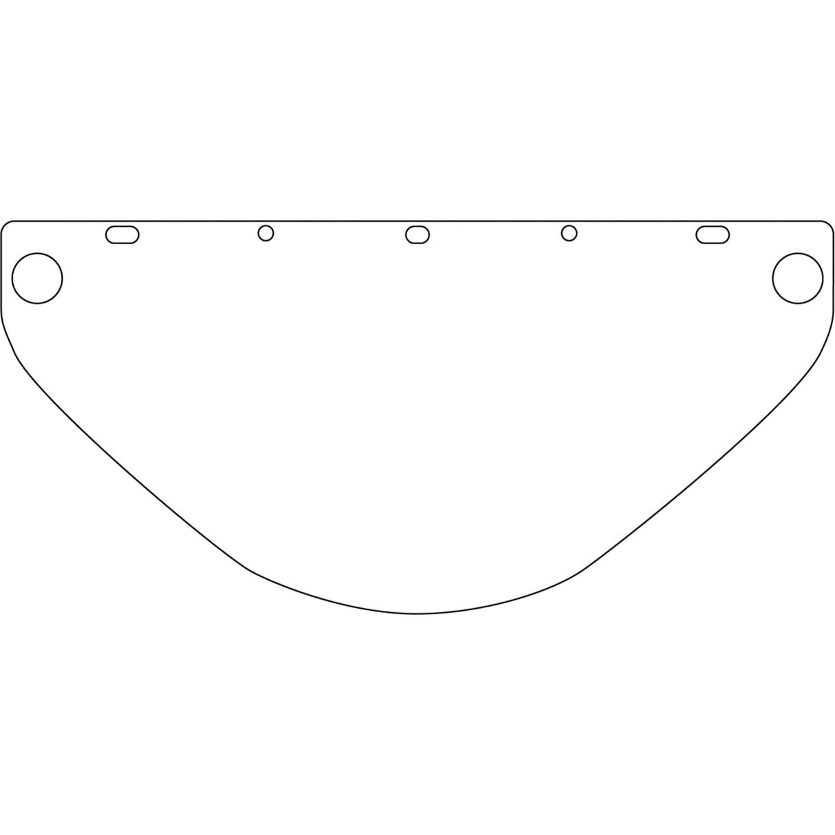 Dynamic™ Universal Fit Safety Visor, Polycarbonate, Clear Tint