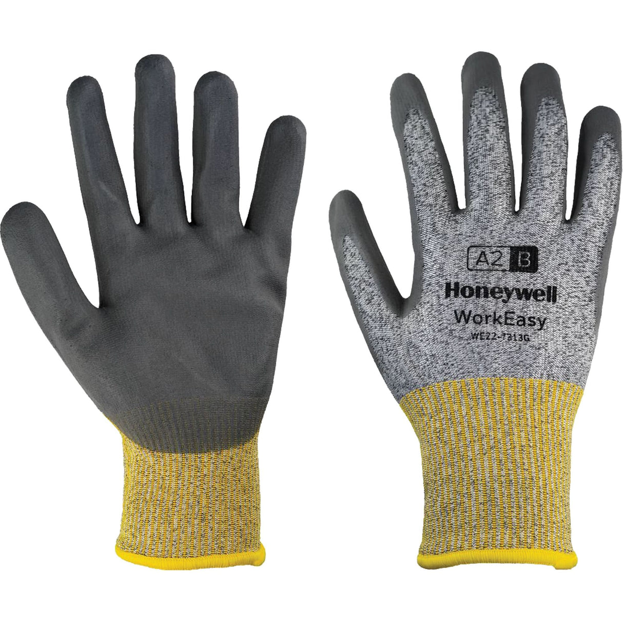 WorkEasy Cut Protective Gloves, Size Large/9, 13 Gauge, Foam Nitrile Coated, HPPE/Glass Fibre Shell, ASTM ANSI Level A2/EN 388 Level B