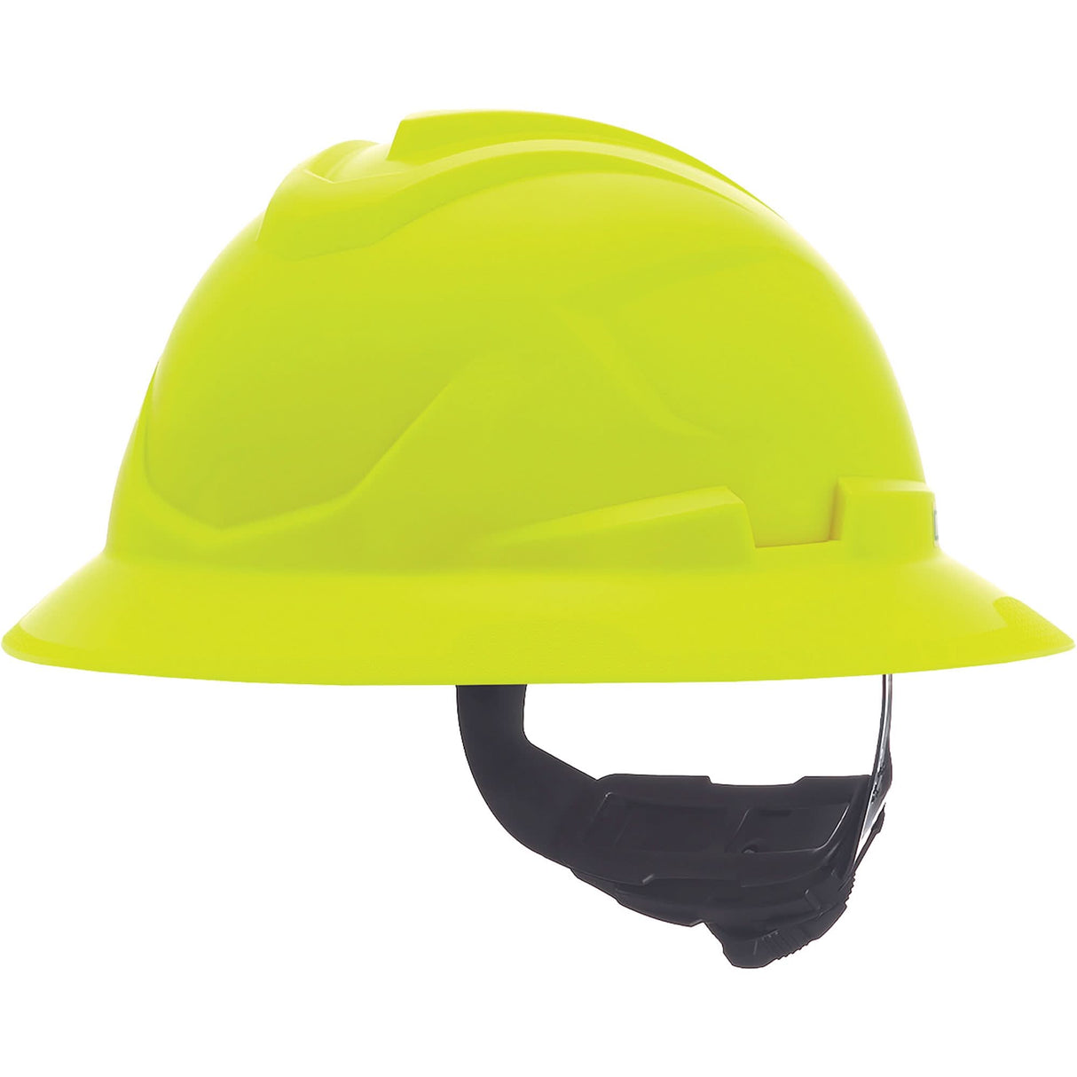 V-Gard C1™ Hardhat, Ratchet Suspension, High Visibility Lime-Yellow