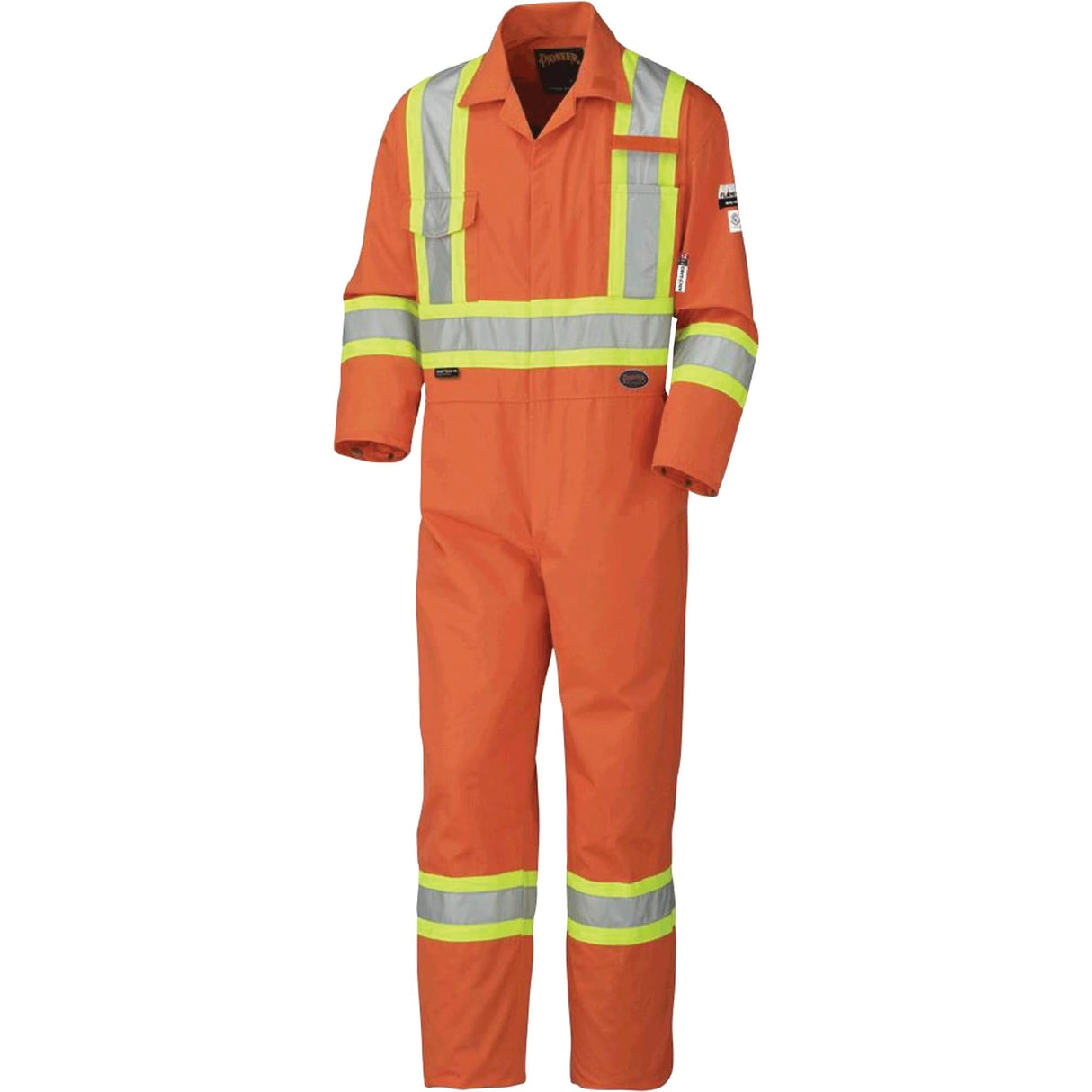 5551 Flame-Gard® FR/Arc-Rated Coverall, Size 46, High Visibility Orange, 9.1 cal/cm²