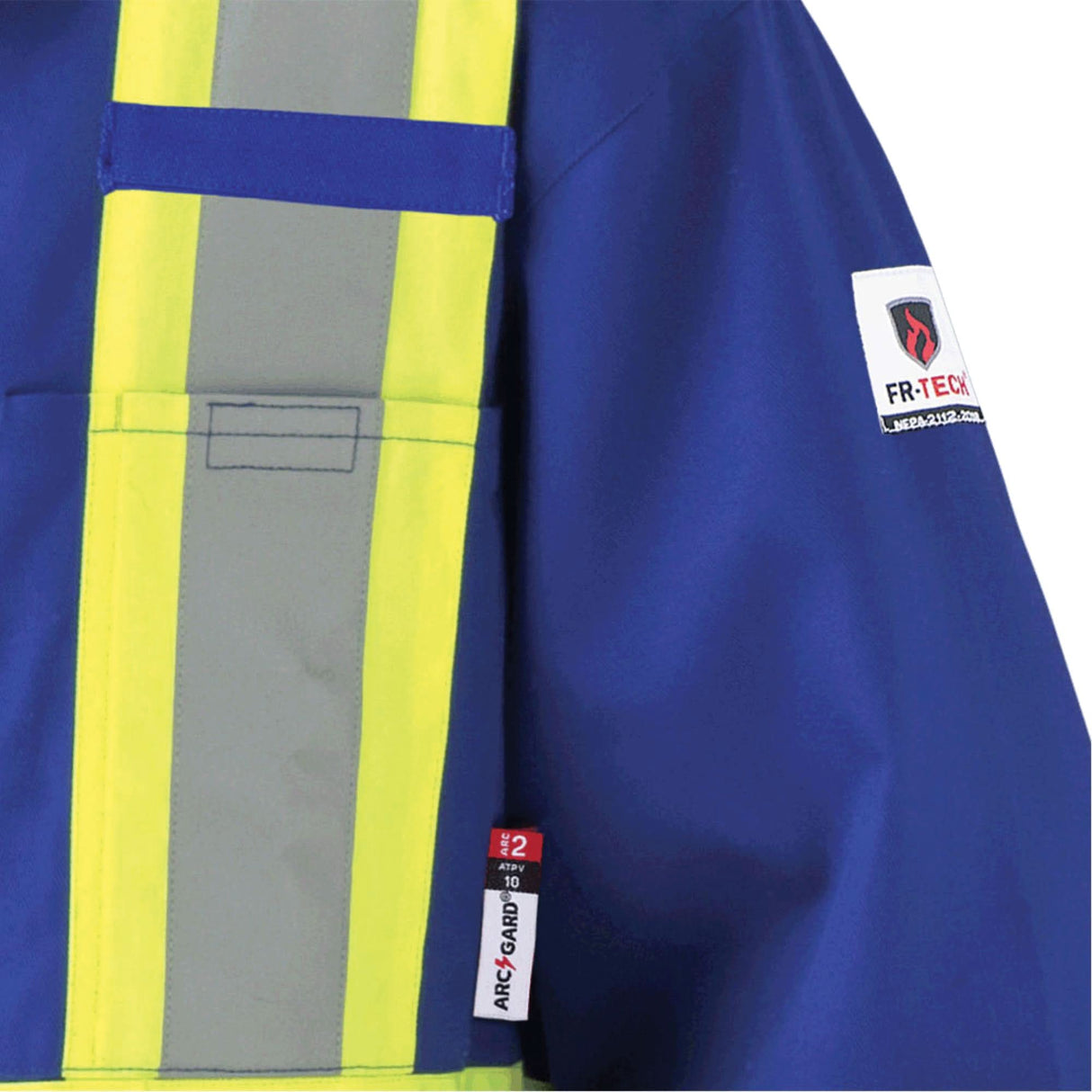 7706T FR-Tech® Flame-Resistant Coverall with Leg Zippers, Size 52 (Tall), Royal Blue, 9.7 cal/cm²