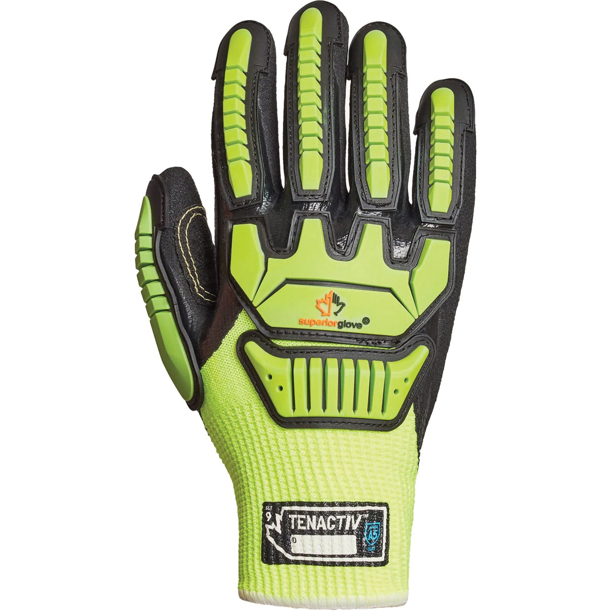 High-Visibility Cut-Resistant Gloves, Size 2X-Large/11, 10 Gauge, Nitrile Coated, TenActiv™ Shell, ASTM ANSI Level A5