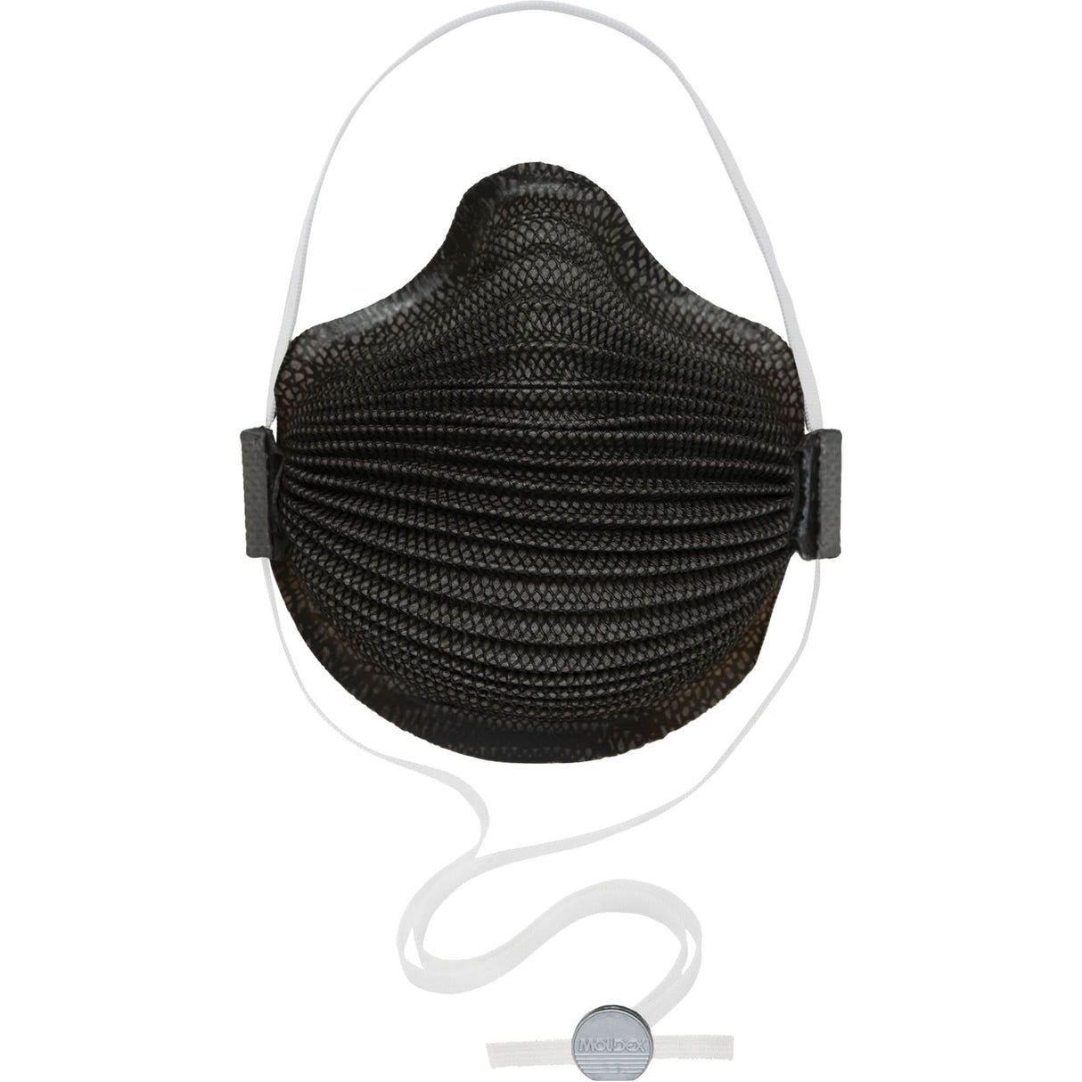 AirWave M Series Black Disposable Masks with SmartStrap® & Nose Flange, N95, NIOSH Certified, Medium/Large