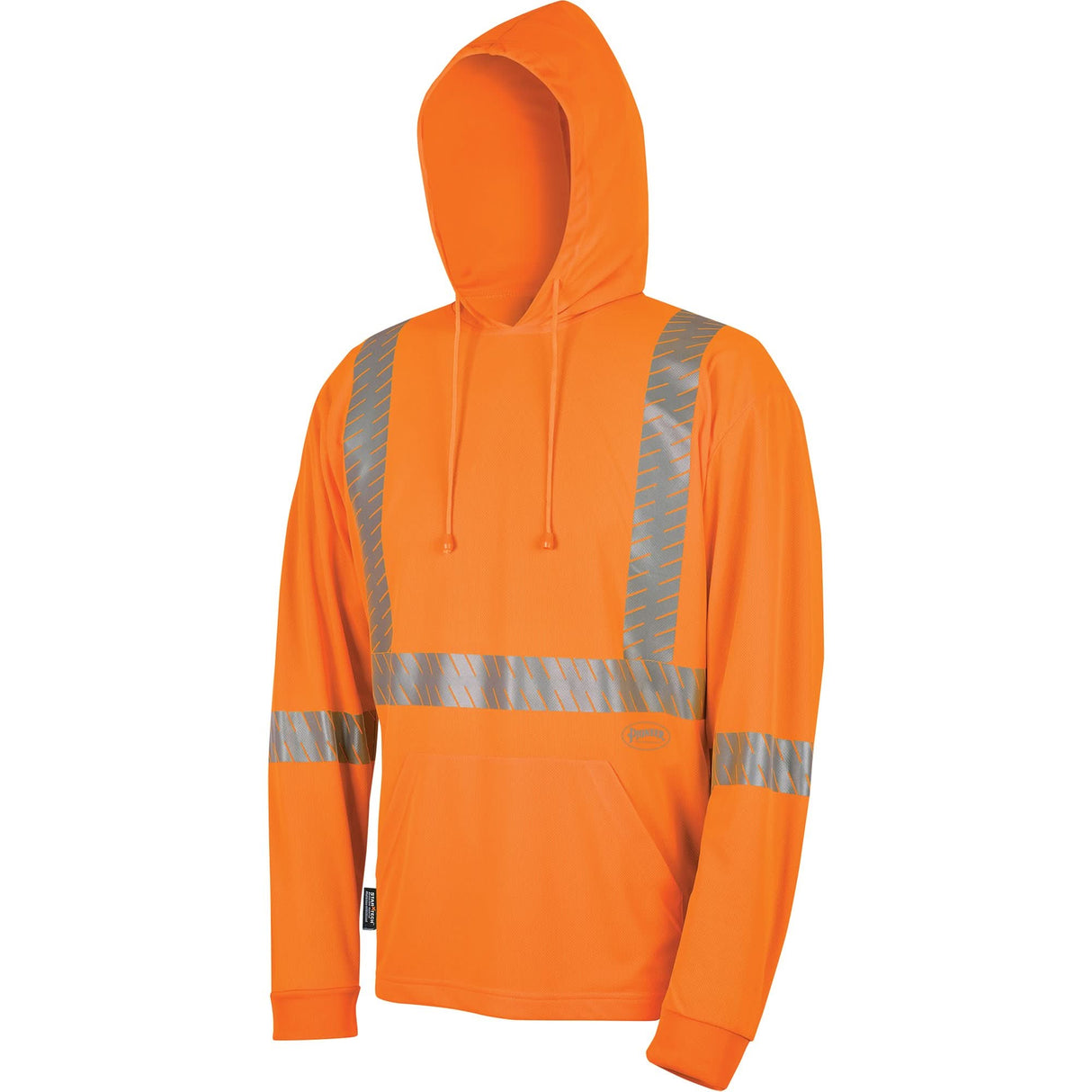 6964 Bird's-Eye Safety Hoodie, 4X-Large, High Visibility Orange