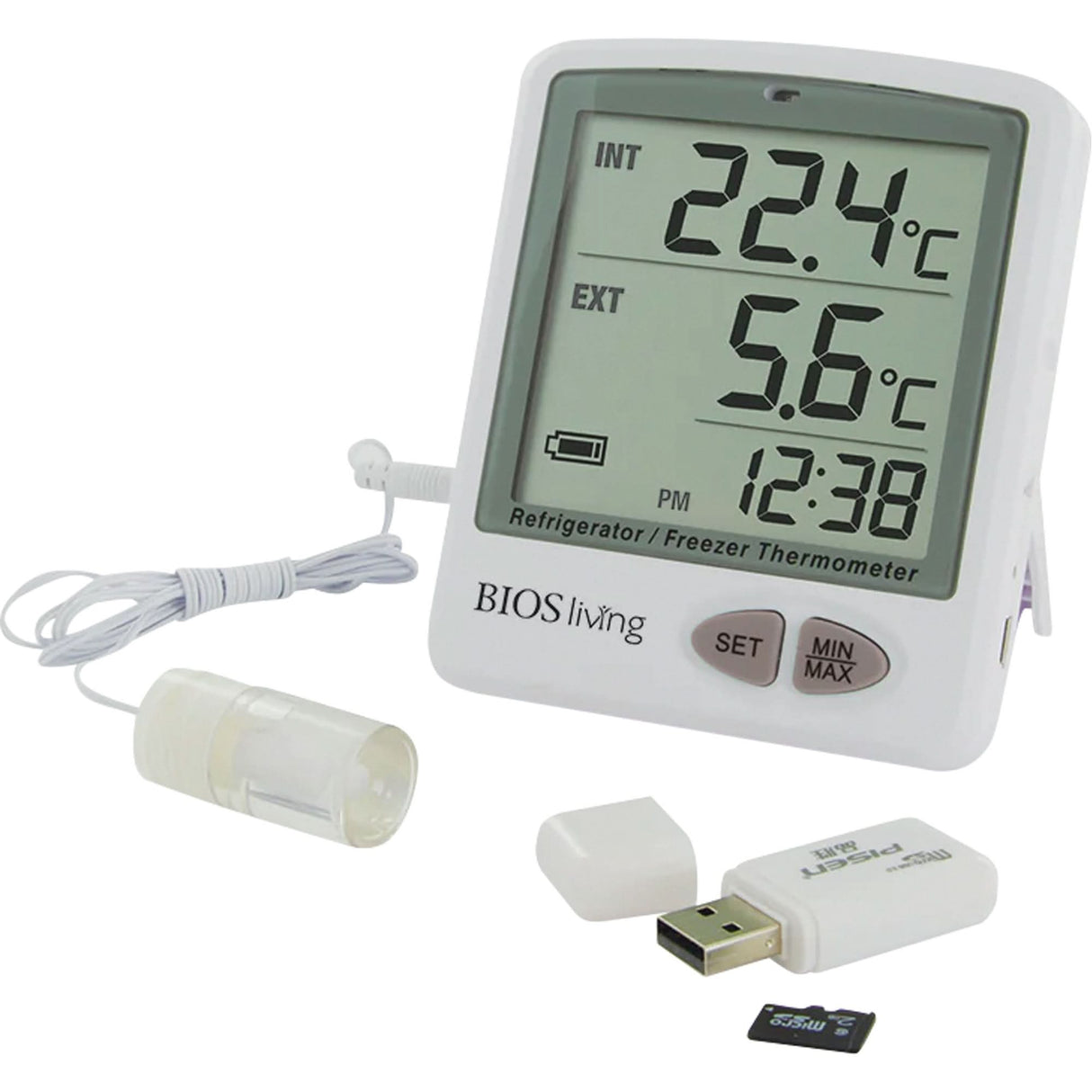 Living Vaccine Data Logger, - 50 °C to +70 °C (- 58 °F to +158 °F)