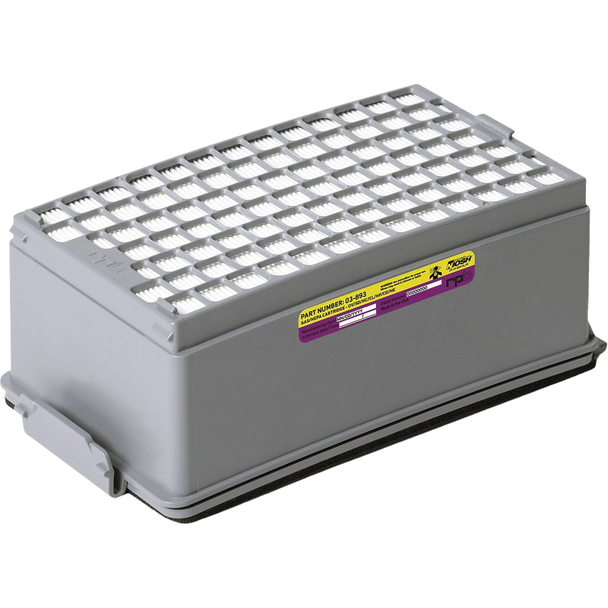 PX5 Combination HEPA OV/AG Gas Cartridge, Acid Gas/Multi Gas/Organic Vapour