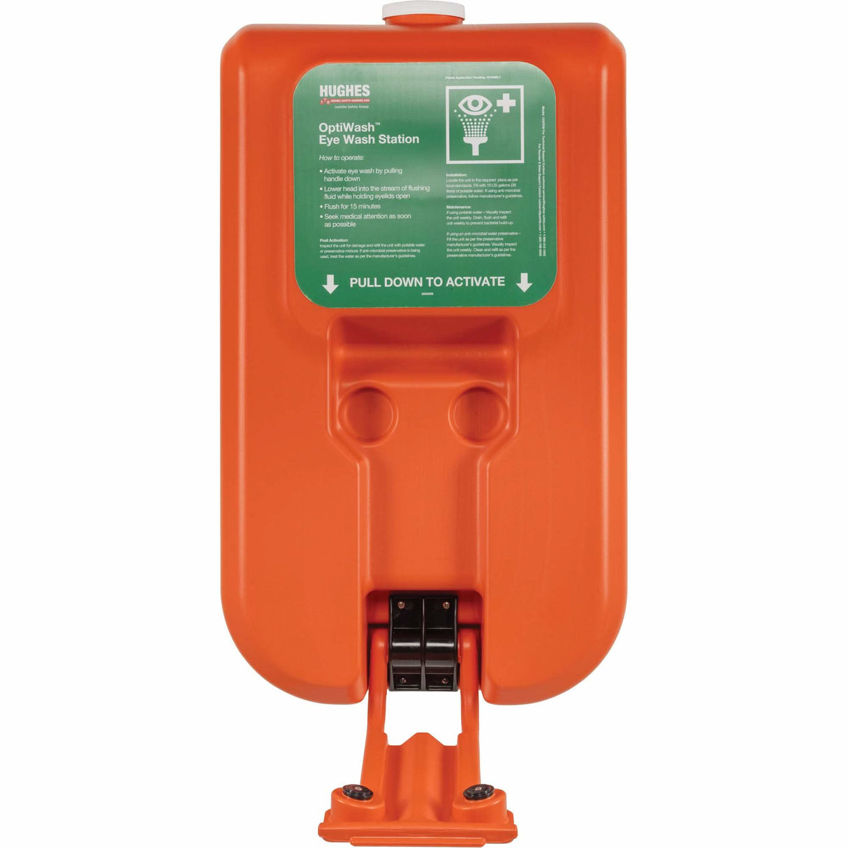 Portable Self-Contained Eyewash Station, Gravity-Fed, 10 gal. Capacity, Meets ANSI Z358.1