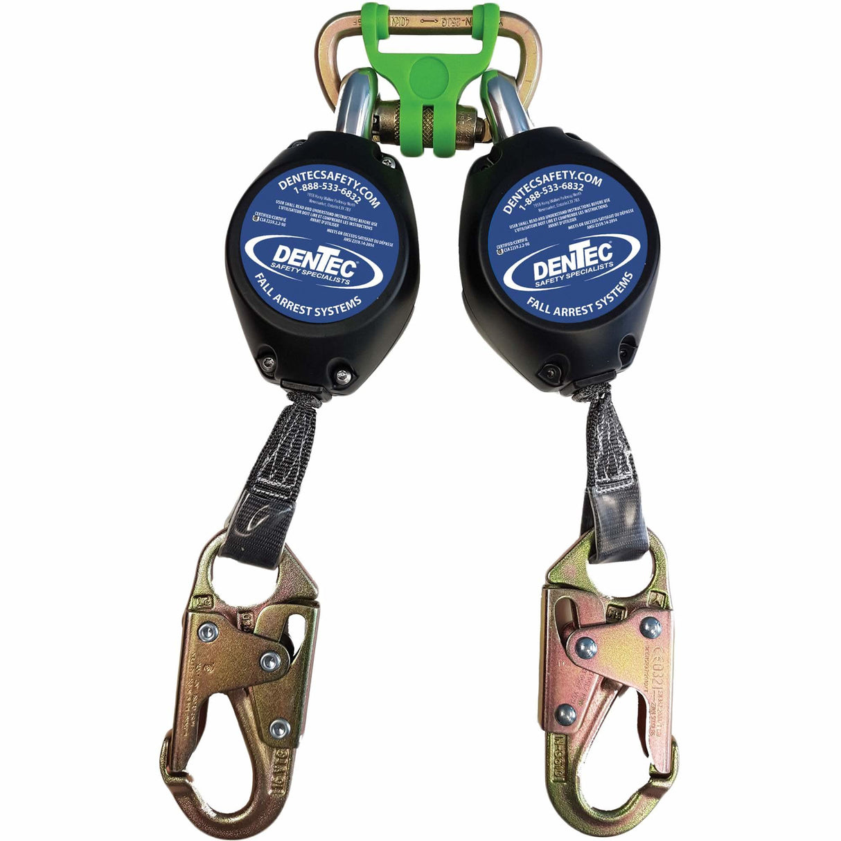 Self Retracting Lanyard with Composite Housing, 7', Web, Swivel