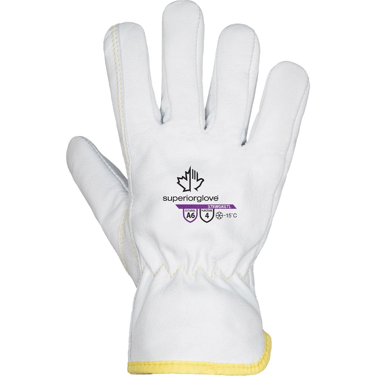 Endura® 378WGKGTL Cut-Resistant Gloves, Size X-Small, Goatskin/Thinsulate™/TenActiv™ Shell, ASTM ANSI Level A6